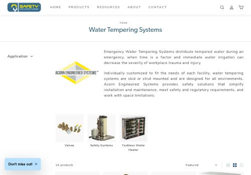 Httpssafetymfgcomcollectionswatertemperingsystems